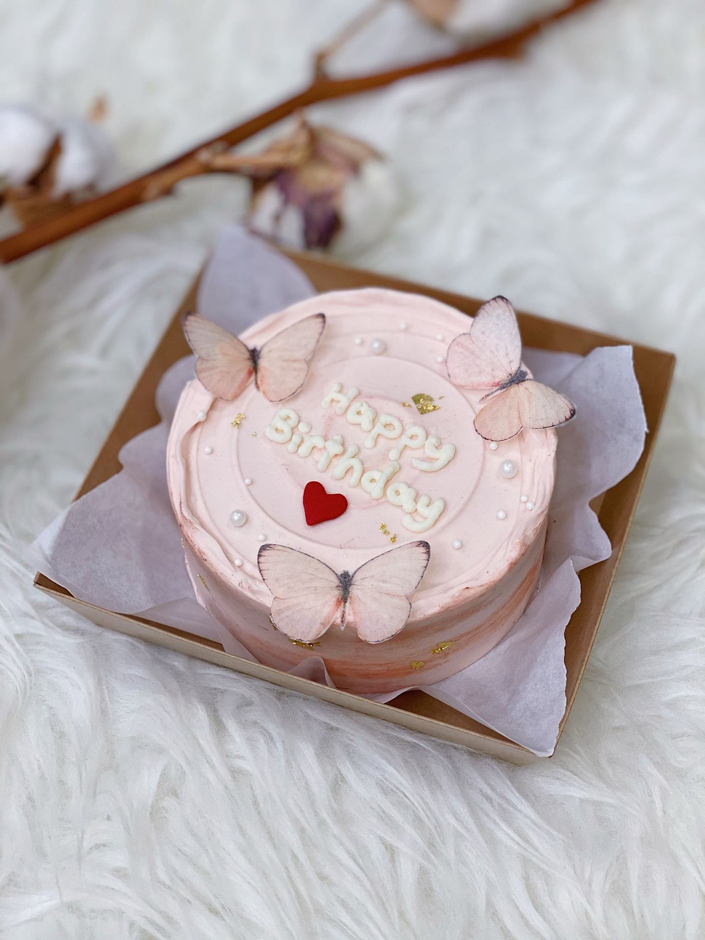 Whimsical Pink Bento Cake