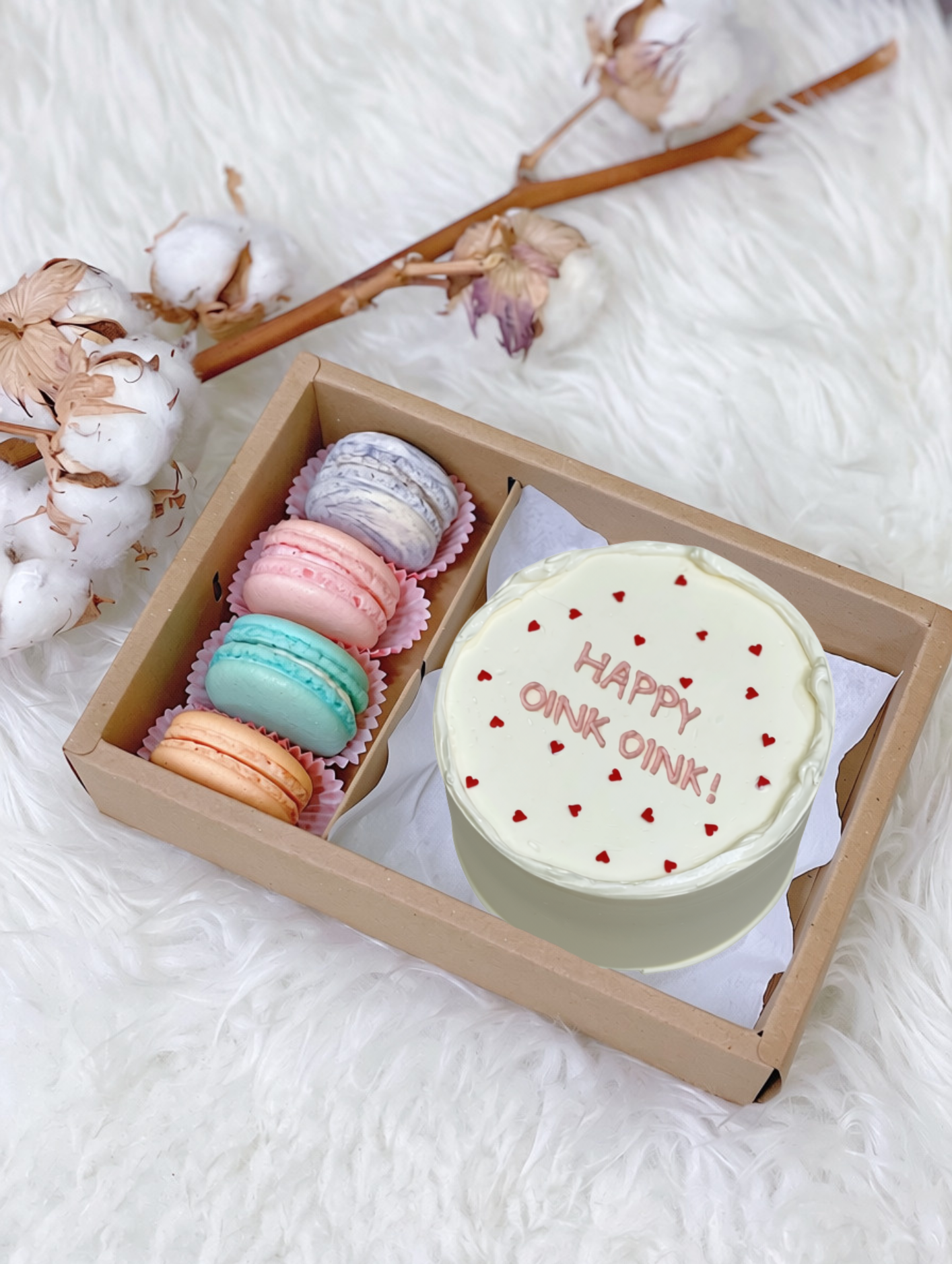 Mini Hearts Bento Cake