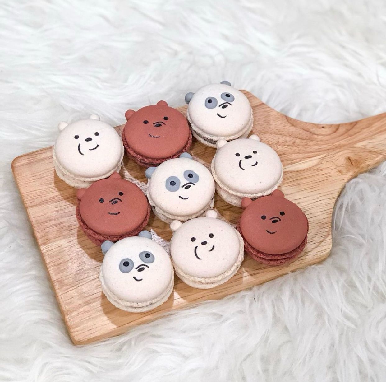 We Bare Bear Macarons