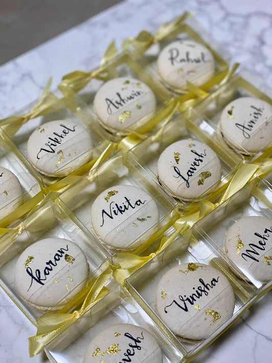 Personalised Handwritten Macarons