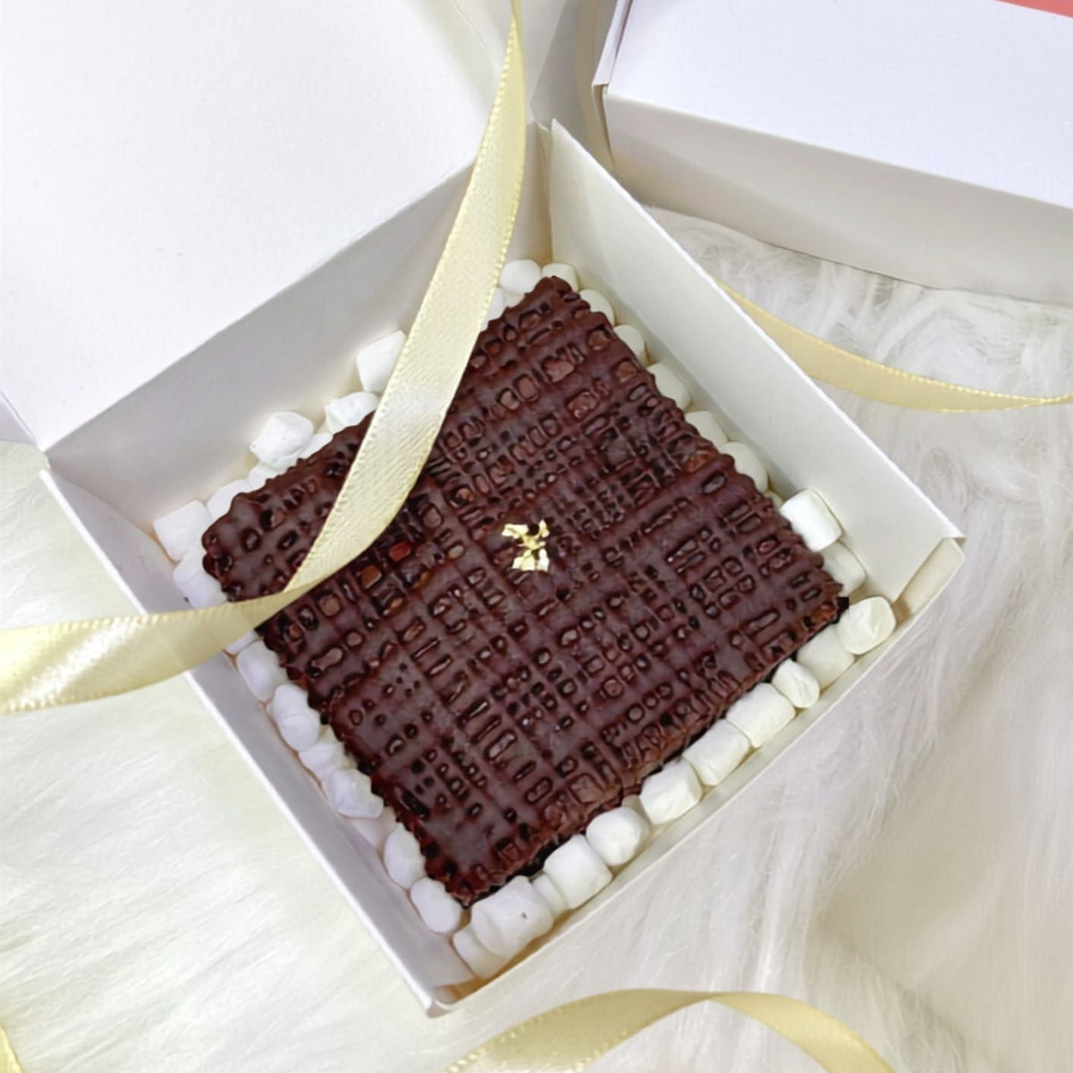 Gold Leaf Brownie Gift Box