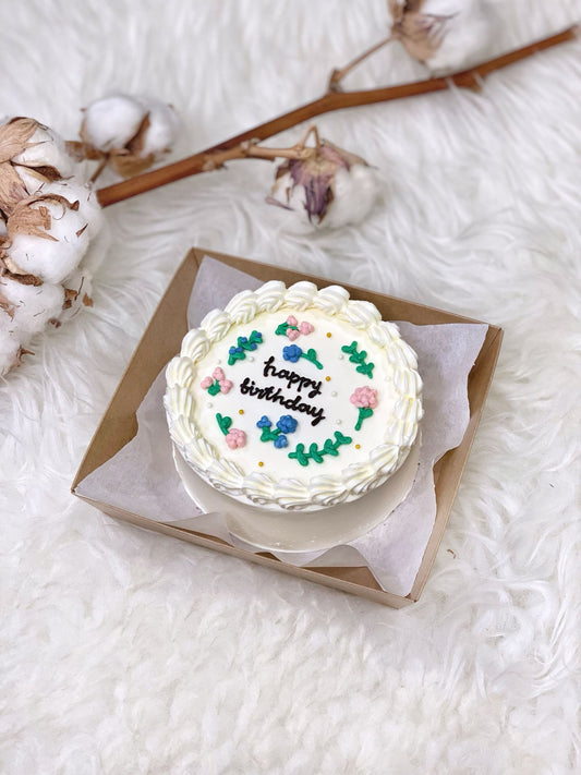 Vintage Floral Bento Cake