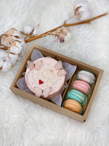 Whimsical Pink Bento Cake