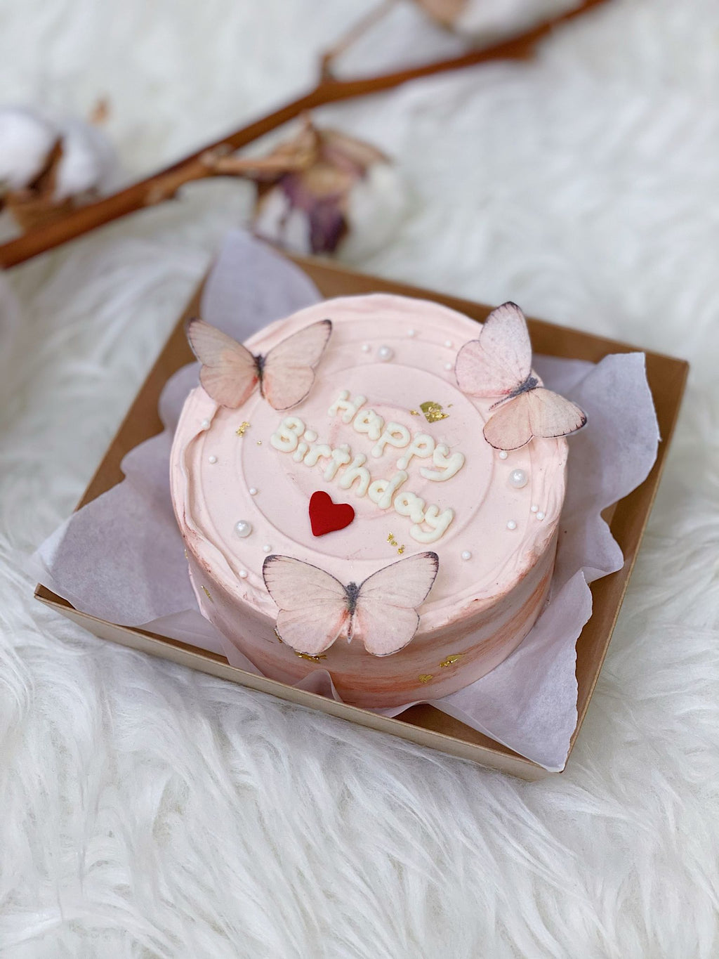 Whimsical Pink Bento Cake