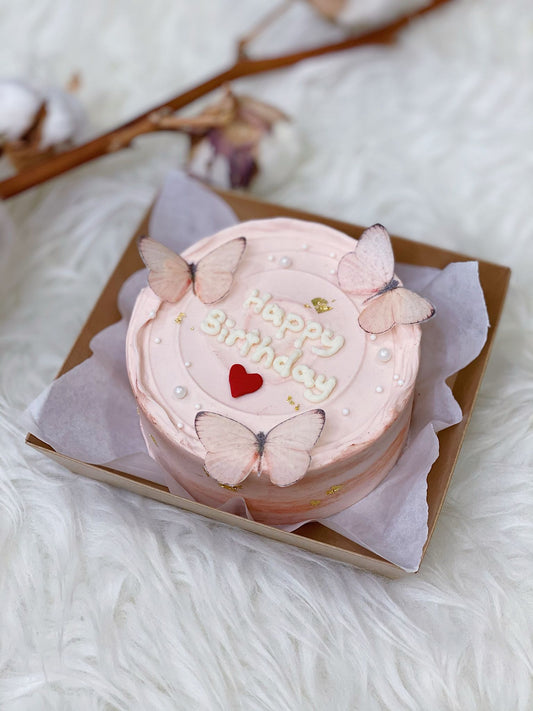 Whimsical Pink Bento Cake