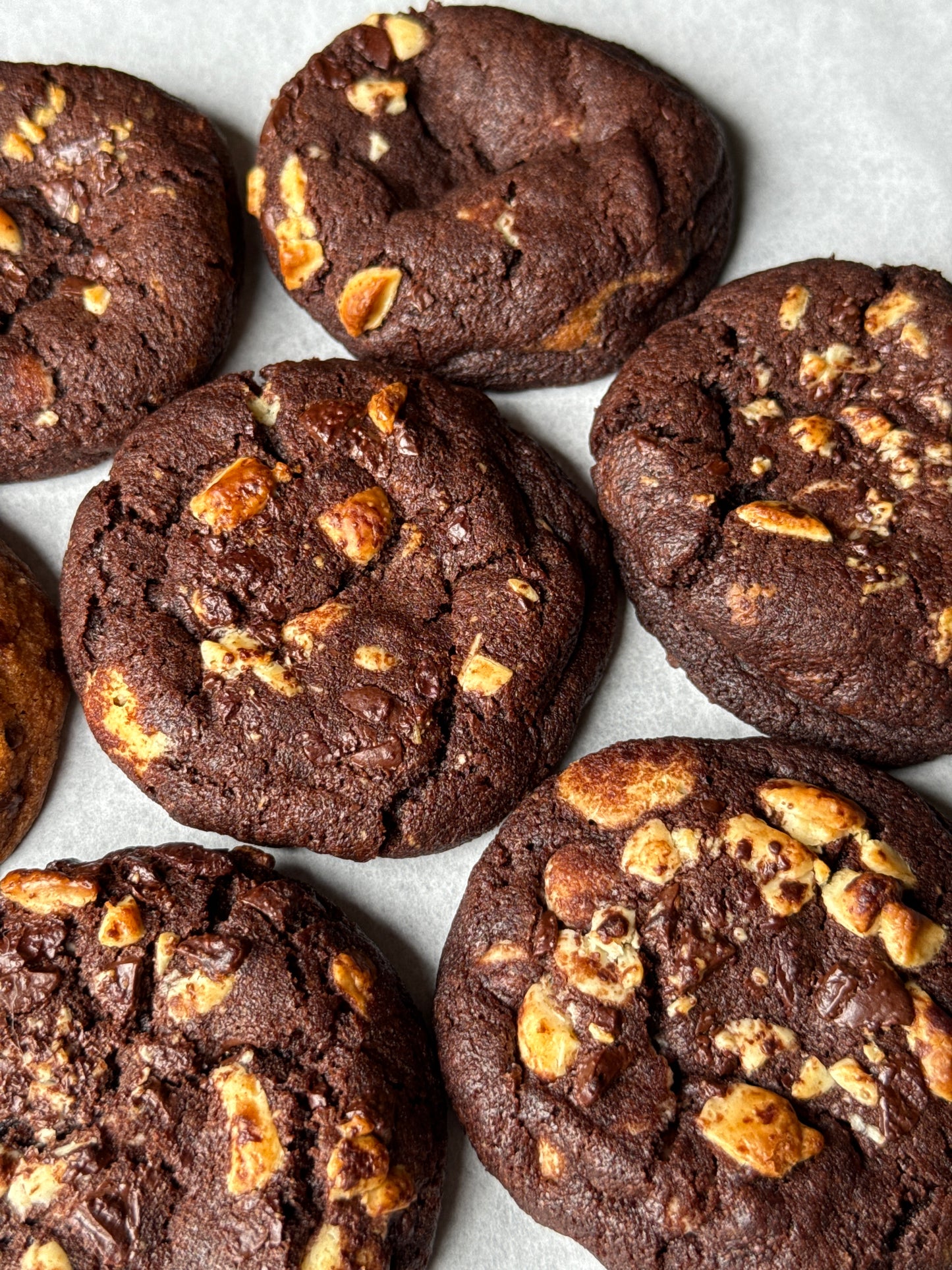 Thick Triple Chocolate Chip Cookie