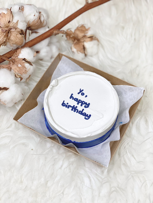 Navy Note Bento Cake