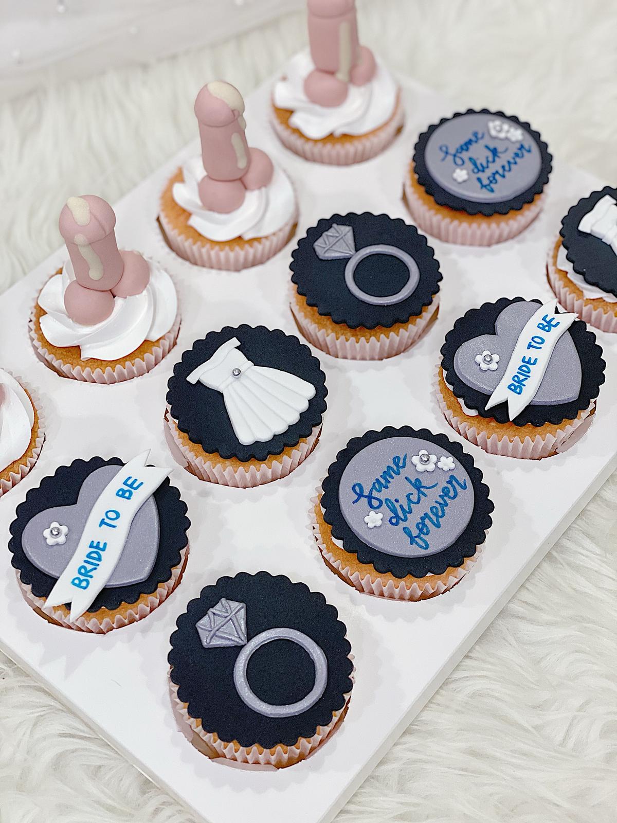 Same Dick Forever Cupcakes (Black Grey theme)