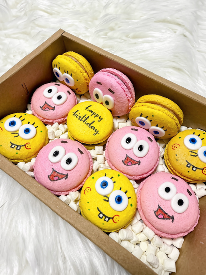 Spongebob and Patrick Macarons