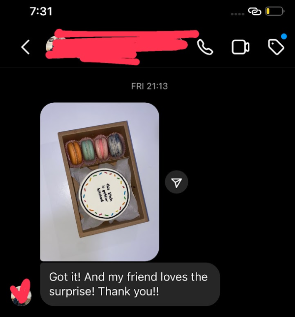WhatsApp customer review