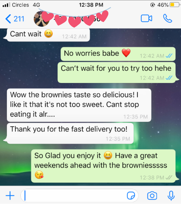 WhatsApp customer review