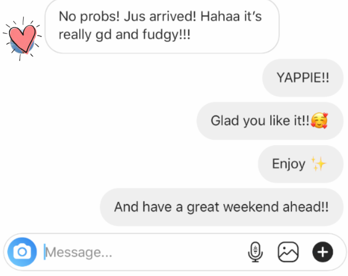 WhatsApp customer review