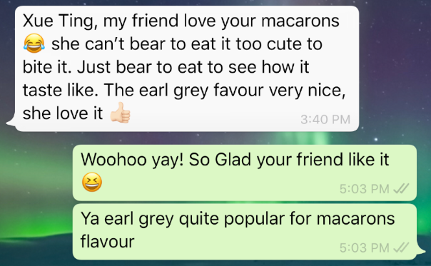 WhatsApp customer review