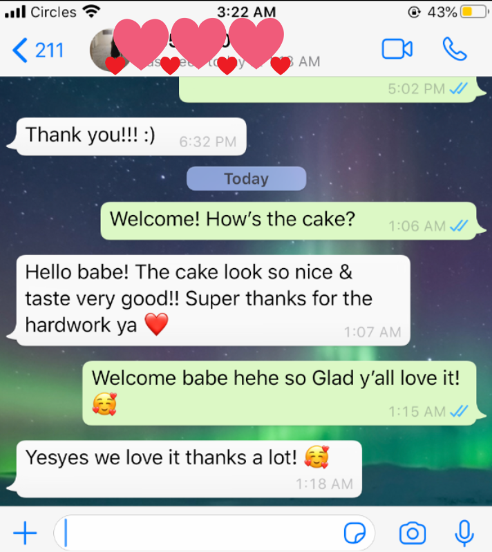 WhatsApp customer review