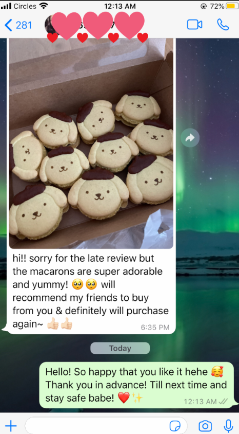 WhatsApp customer review