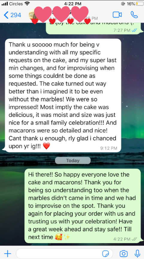 WhatsApp customer review