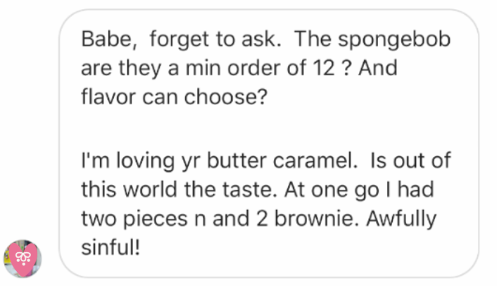 WhatsApp customer review