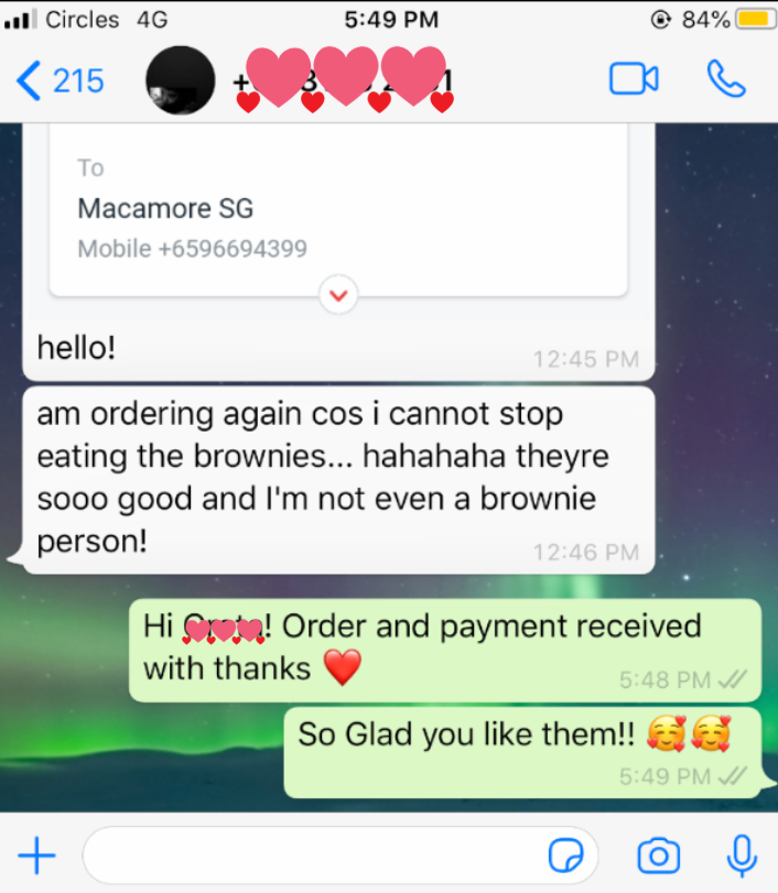 WhatsApp customer review