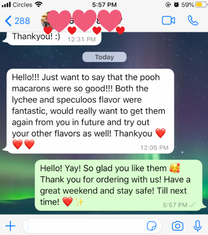 WhatsApp customer review