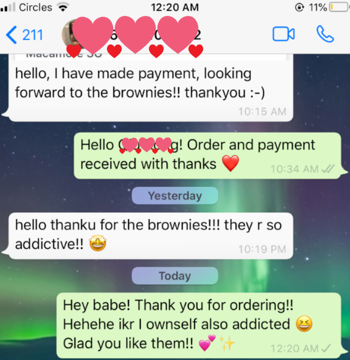 WhatsApp customer review
