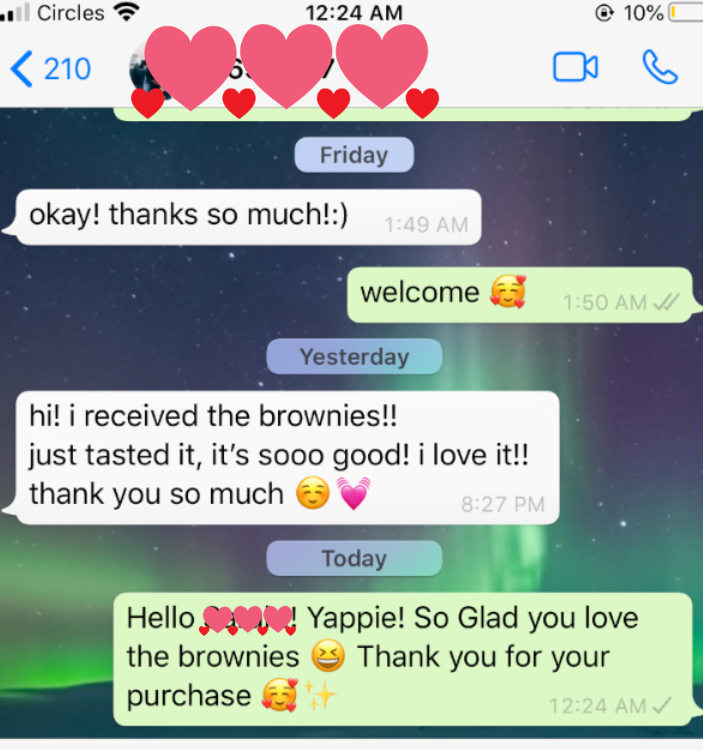 WhatsApp customer review