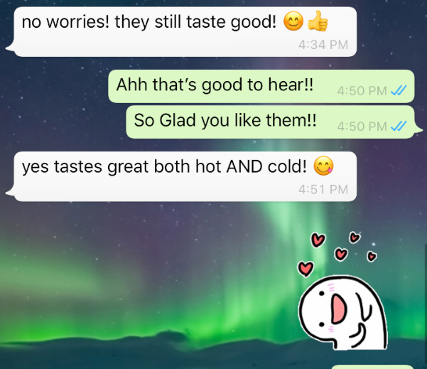 WhatsApp customer review