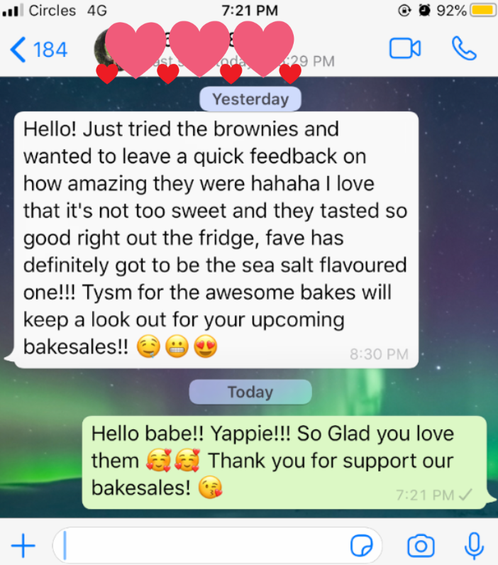 WhatsApp customer review