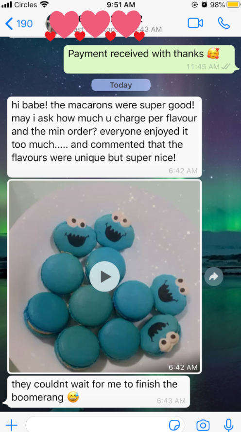 WhatsApp customer review