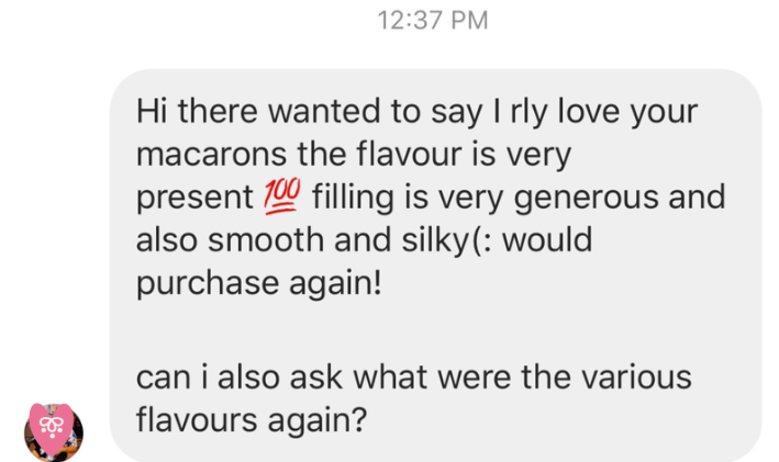 WhatsApp customer review