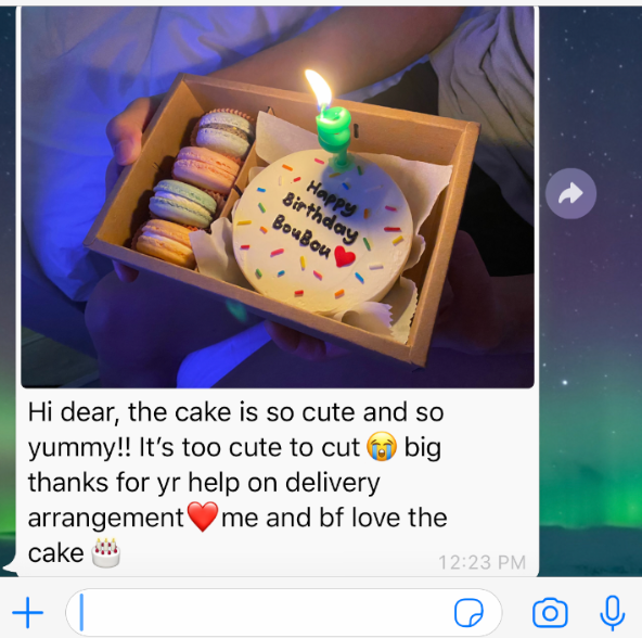 WhatsApp customer review