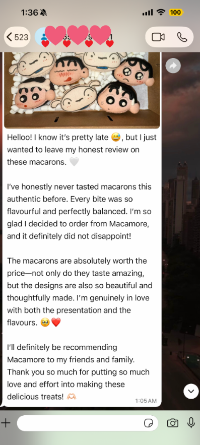 WhatsApp customer review