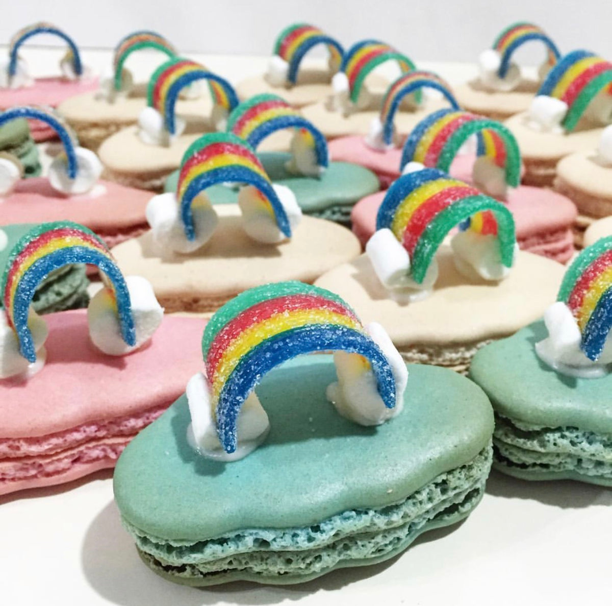 Over the Rainbow Macarons