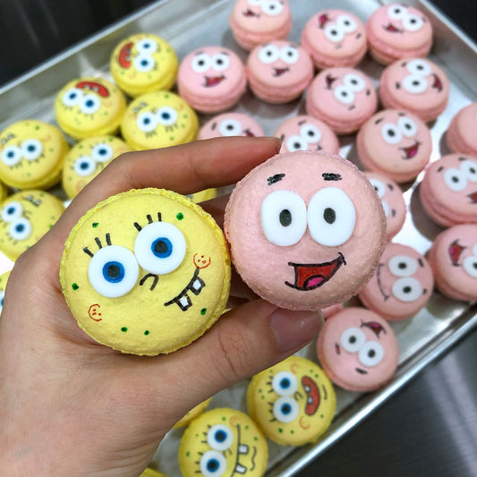 Spongebob and Patrick Macarons
