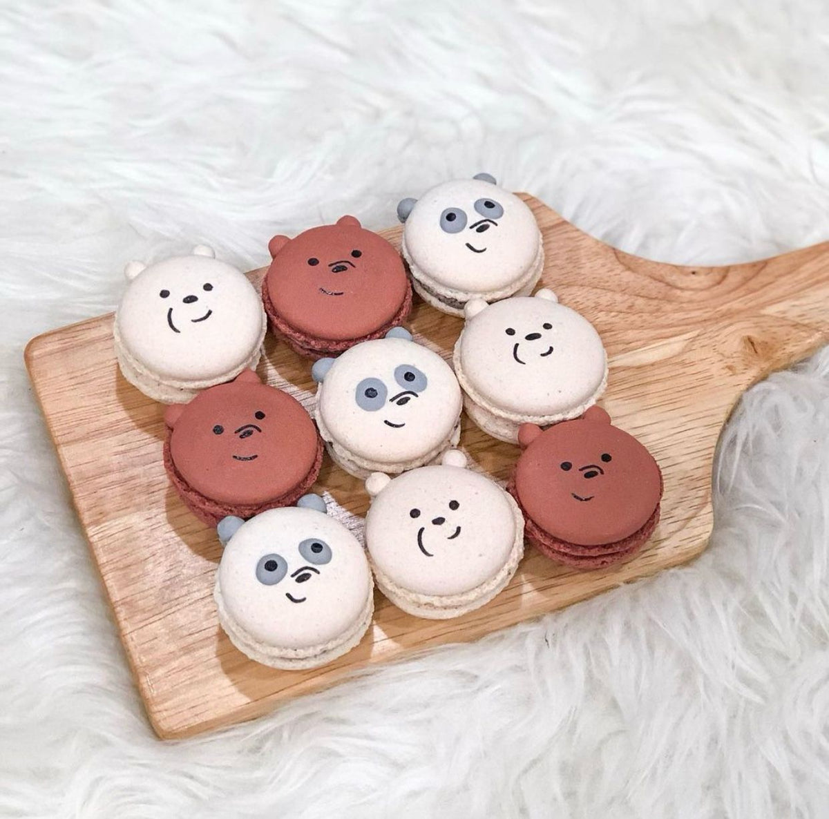 We Bare Bear Macarons